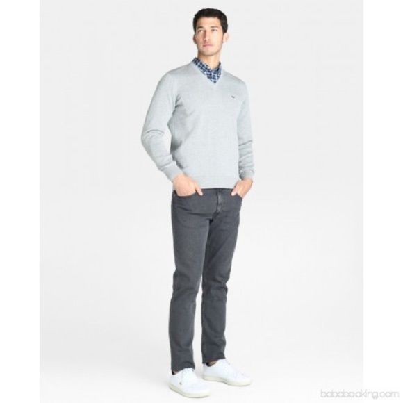 [Lacoste] Classic Gray Sweater - Picture 2 of 5